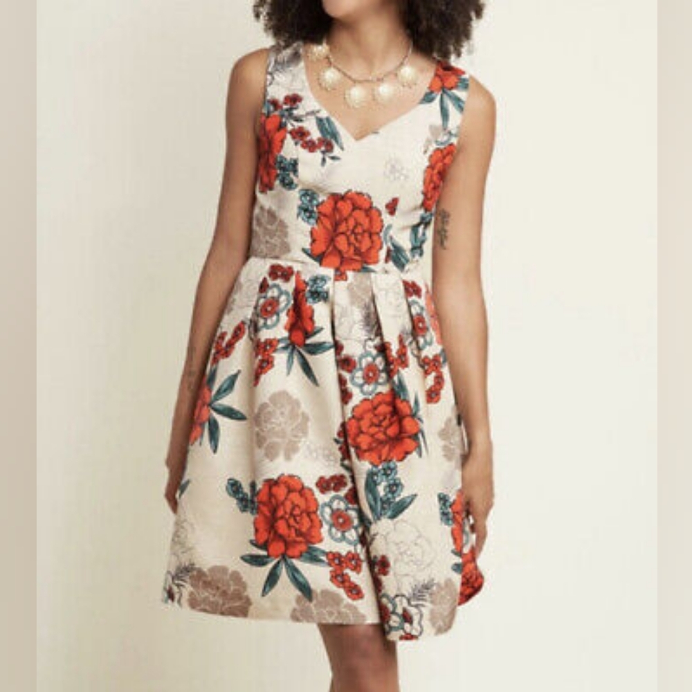 Modcloth Vintage Style Floral Dress